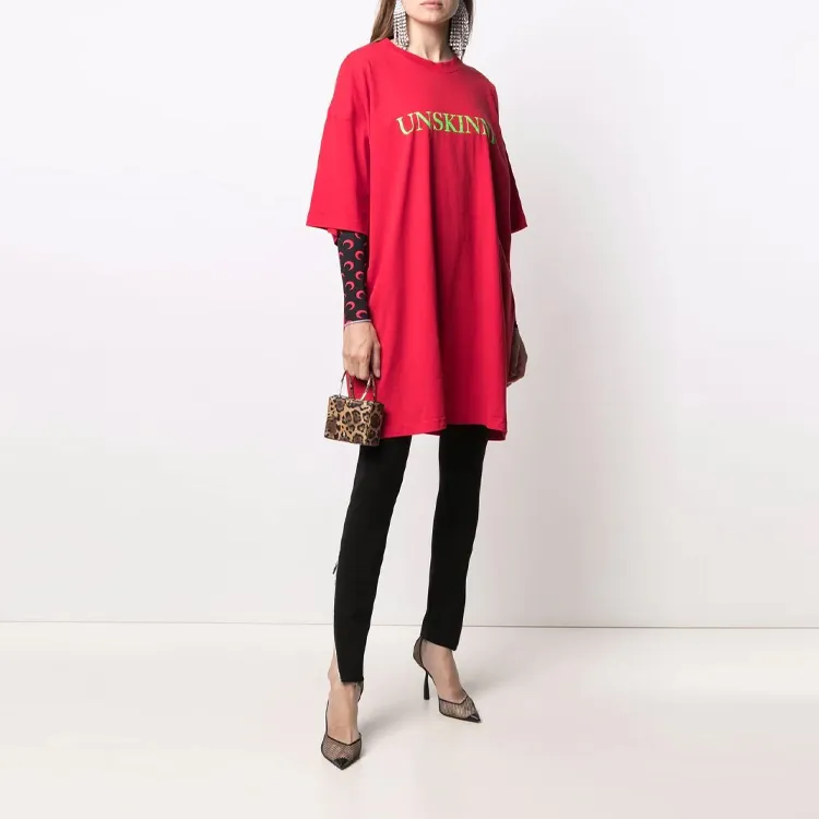 Vetements T-Shirts Unisex Red-1