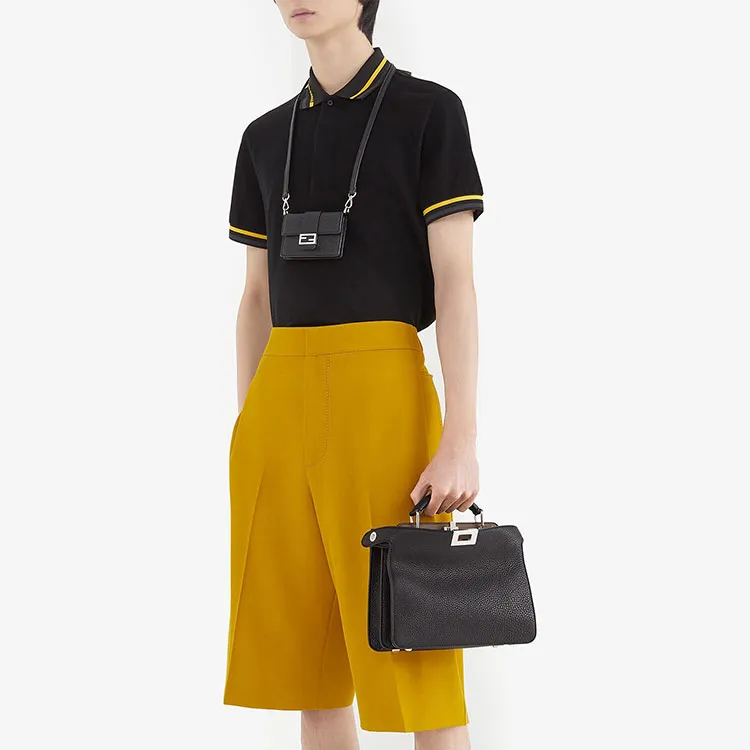 FENDI Polo Shirts Men Black-5