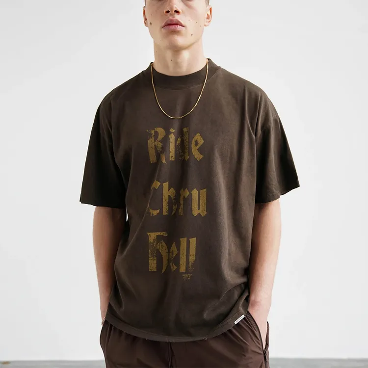 REPRESENT T-Shirts Men Brown-2