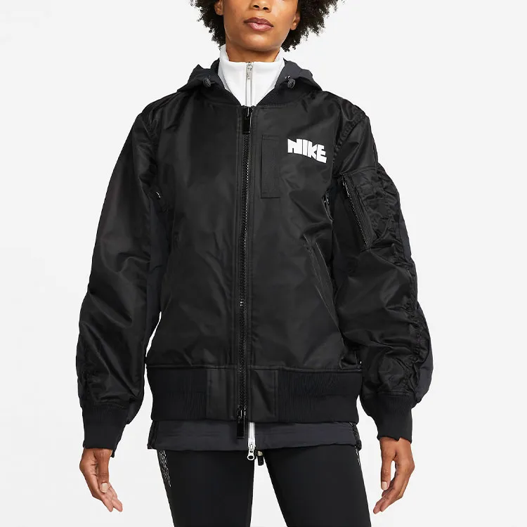 Sacai X Nike Jackets Women's Black-4