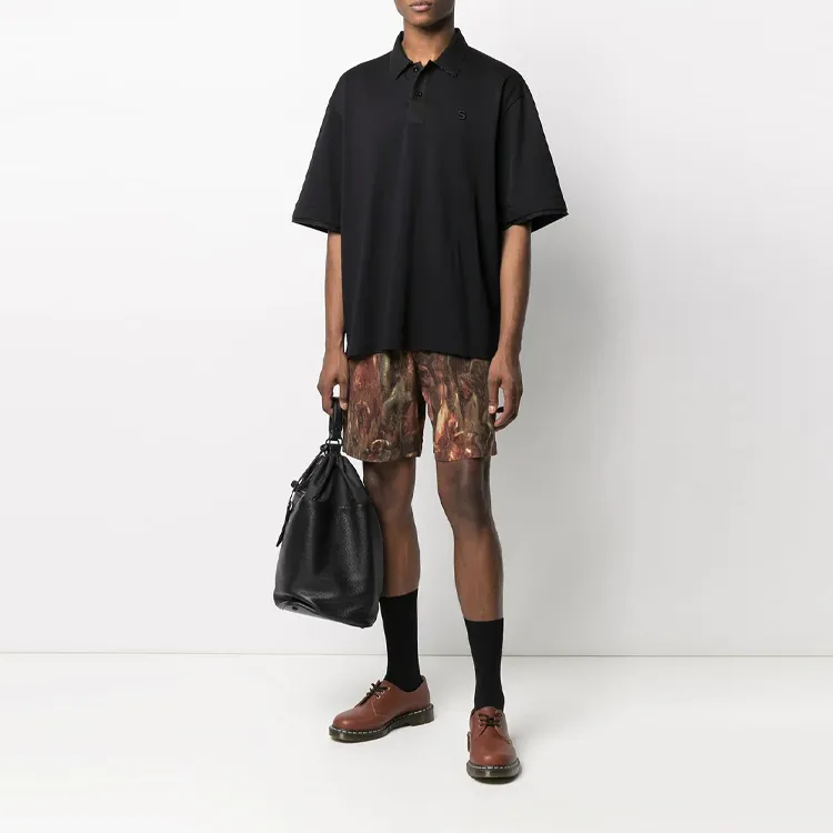 Sacai Polo Shirts Men Black-1