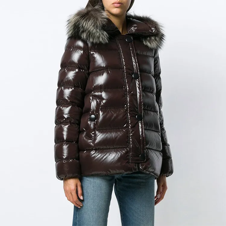 Moncler Down Jacket Women's Brown-3