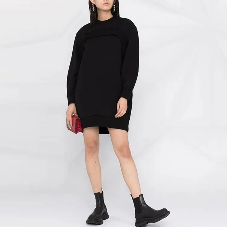 McQ Alexander McQueen SS21 Long Sleeved Dress Women's Black-1