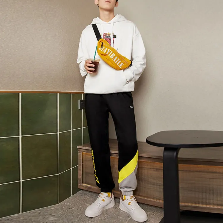 LiNing Sports Fashion Collection Knitted Sports Pants Men's Black-2