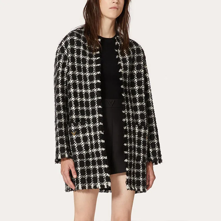 Valentino Coats Women's Black-2