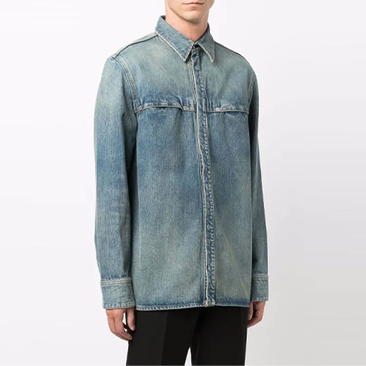 Givenchy Shirts Men Blue-2