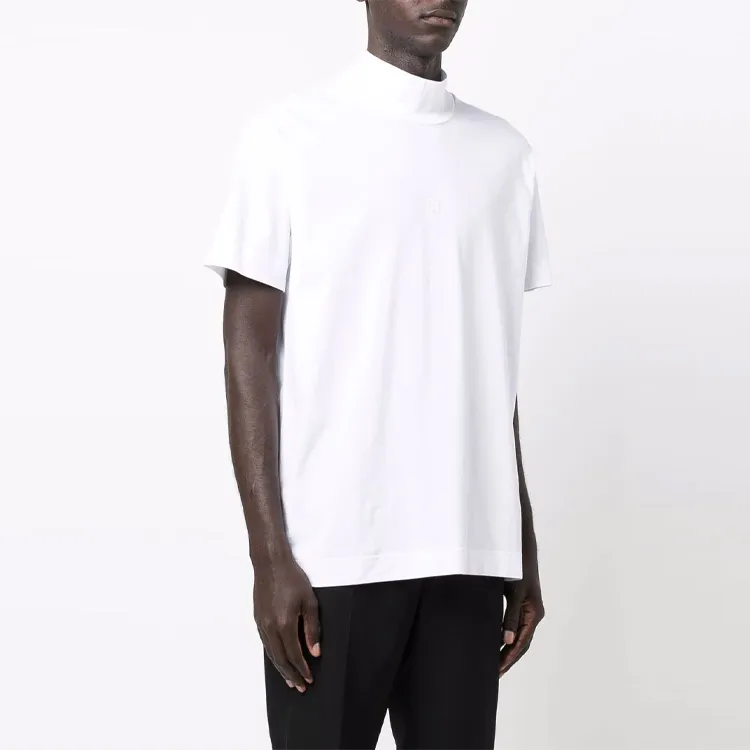 Givenchy 4G embroidered Cotton T shirt-2