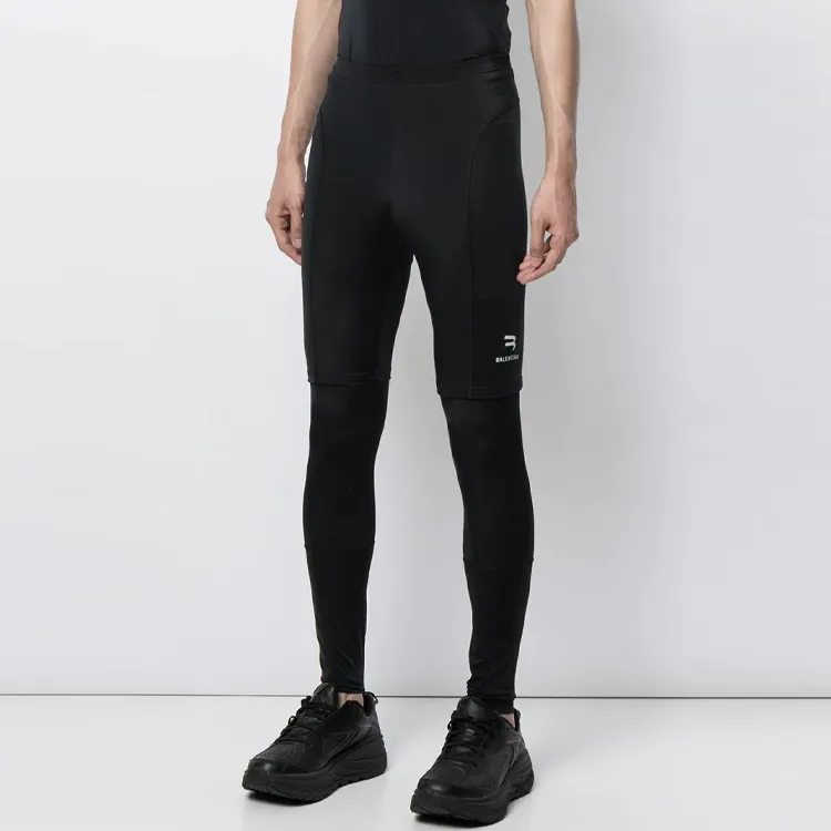 Balenciaga Trompe L'oeil Leggings 'Black/White'-2