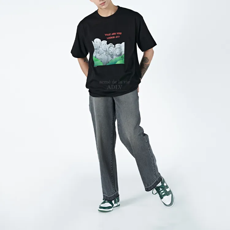 Acme De La Vie/ADLV King Of The Hill Straight T Shirt Unisex Black-2