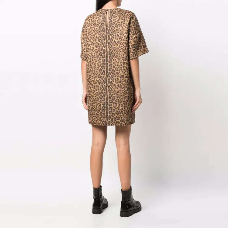 Valentino Short-Sleeved Dresses Women's Brown-2