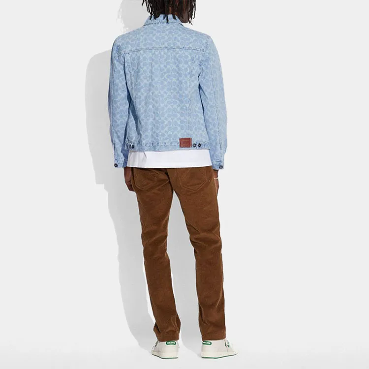 COACH Denim Jackets Men Blue-2