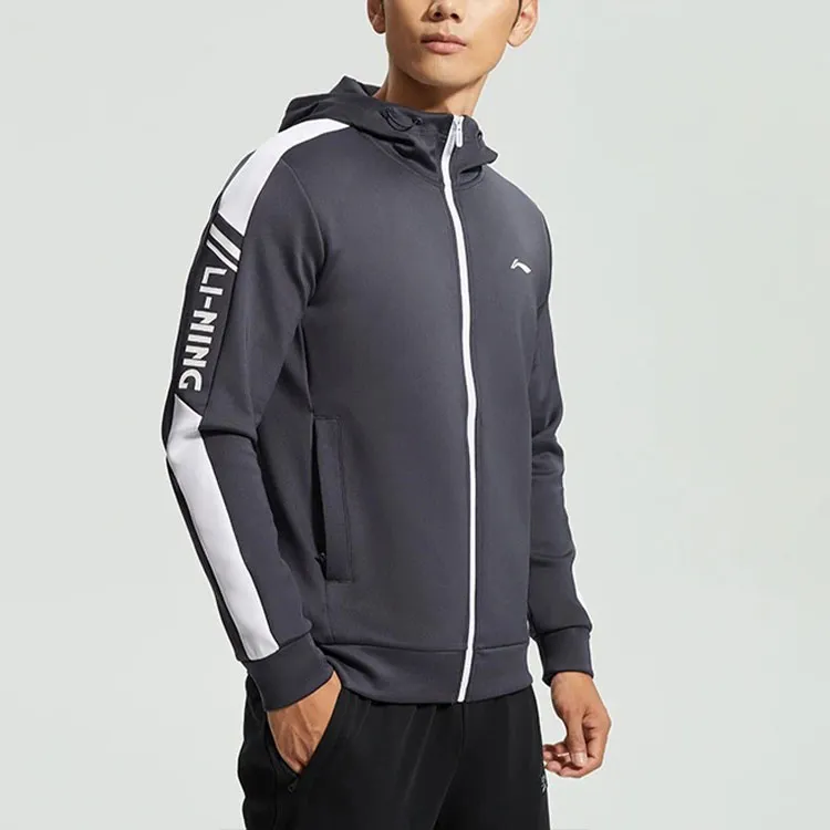 LiNing Fitness Series Sweatshirt Men's Ink Wash Gray-4