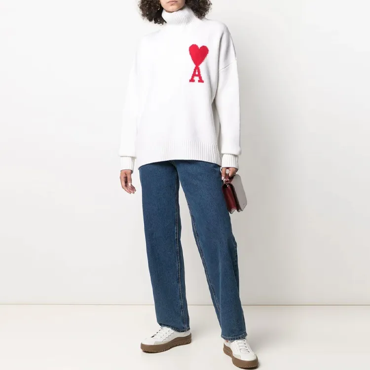 AMIPARIS Funnel Neck Sweater-1