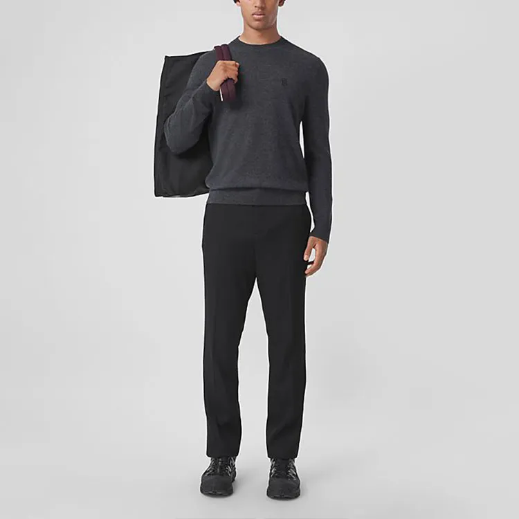 Burberry Cashmere Sweater Men's Gray-1