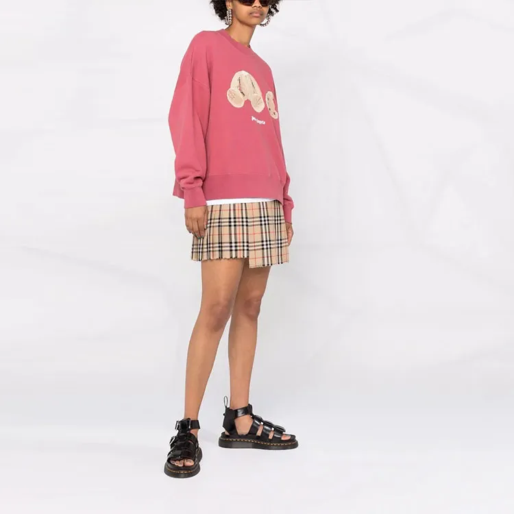 PALM ANGELS Women's Teddy Bear Sweatshirt Punch Pink/Multi-3