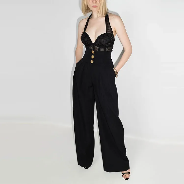 BALMAIN Jumpsuits Women's Black-1