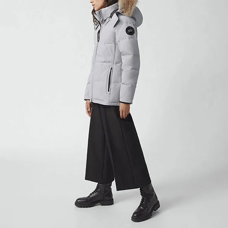 Canada Goose Chelsea Series Down Jacket Winter Women's Silver Birch-3