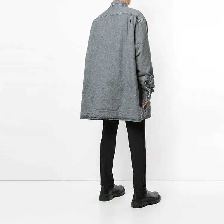 RAF SIMONS Shirts Men Gray-3