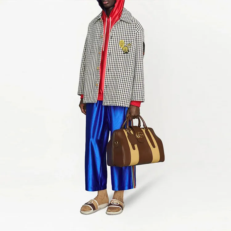 GUCCI Shiny Jersey Pant With Web-1