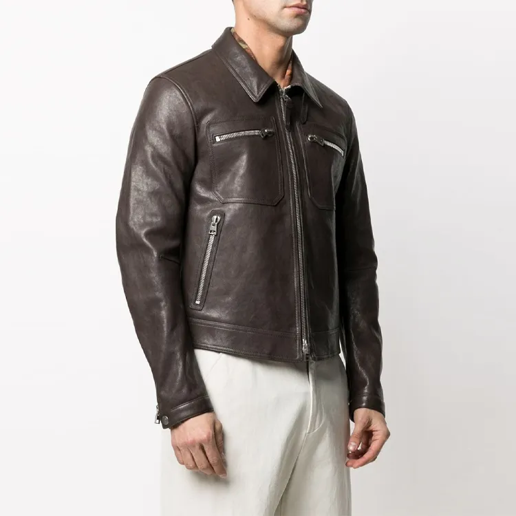 TOM FORD Jackets Men Brown-3