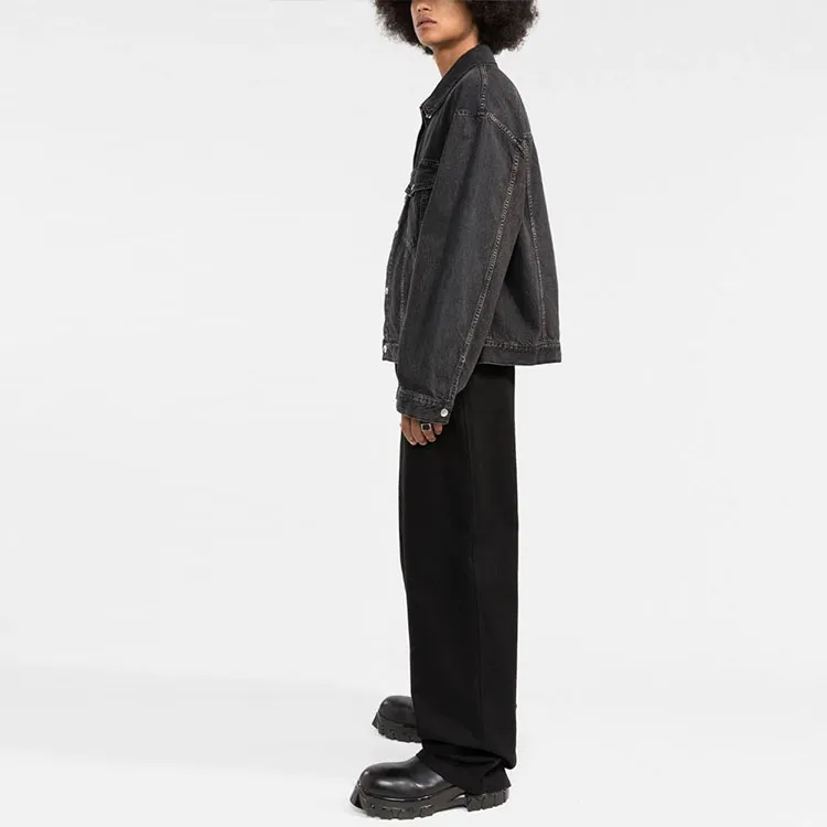 AMBUSH Denim Jackets Men Black-2