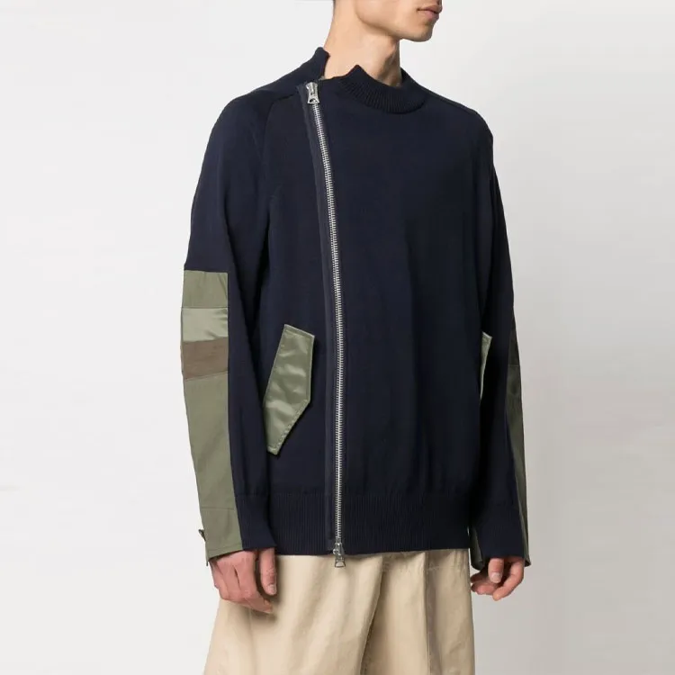 Sacai Sweaters Men Blue-1