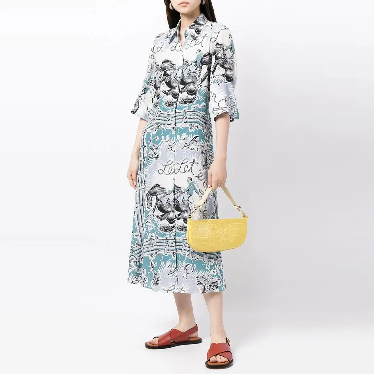 Paul Smith Long-Sleeved Dresses Women's Blue-1