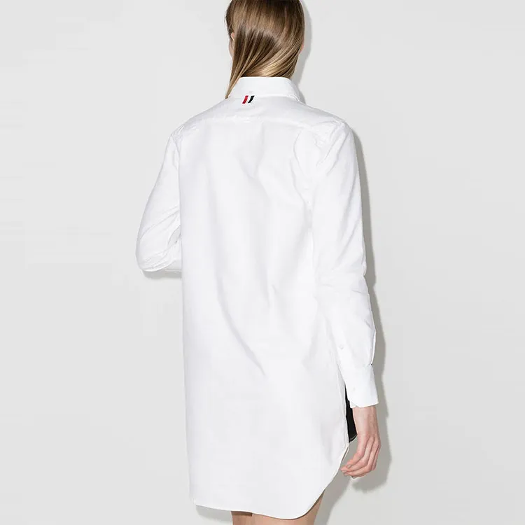 THOM BROWNE Midi Shirt Dress-3