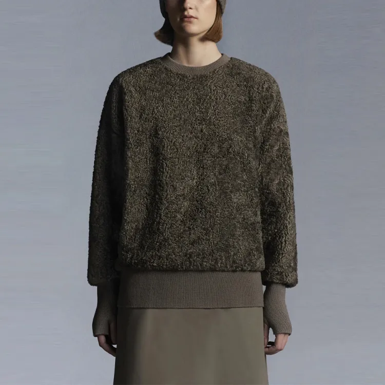 Moncler Sweatshirts Women's Mud Brown-2