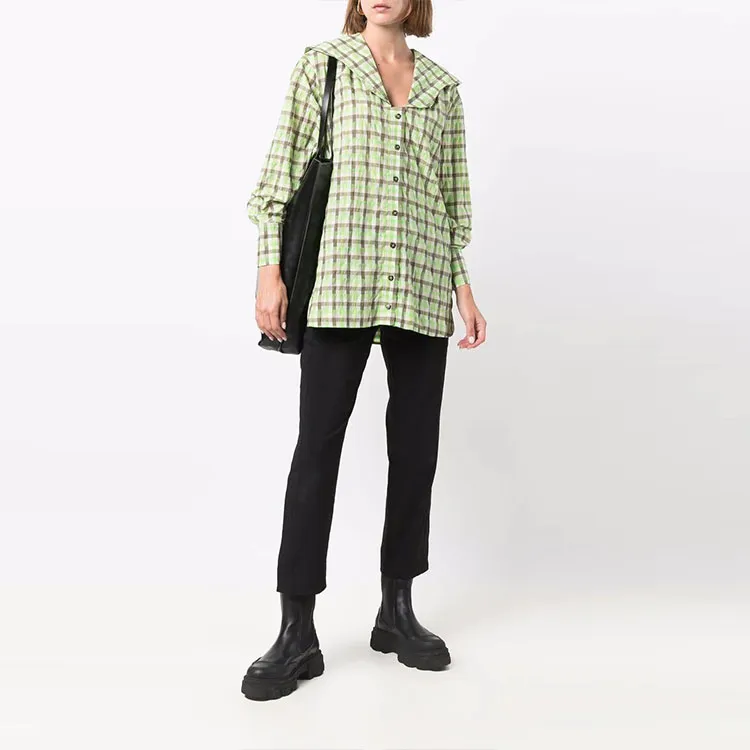 GANNI Shirts Women's Green-1