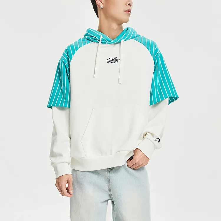 LINING Skateboard Sweatshirts Men Champagne White Ice Crystal Green-2