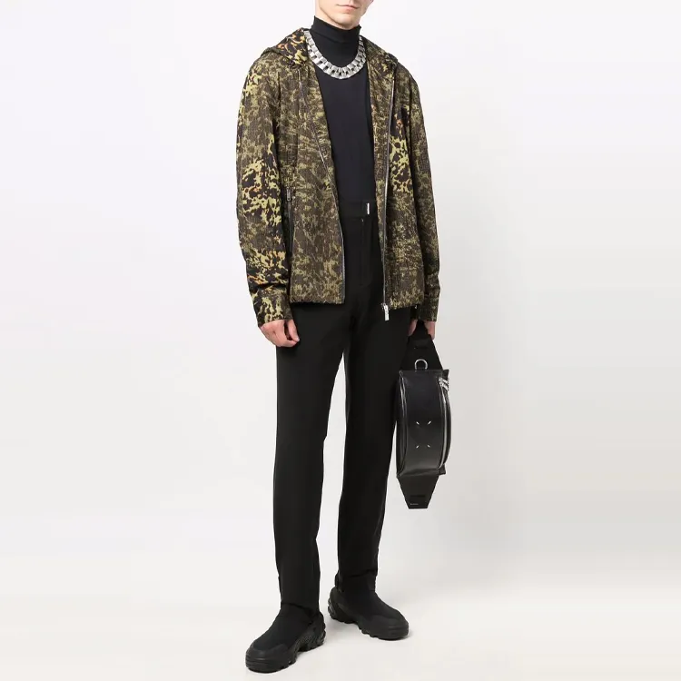 Givenchy Hooded Windbreaker In Printed Nylon-2