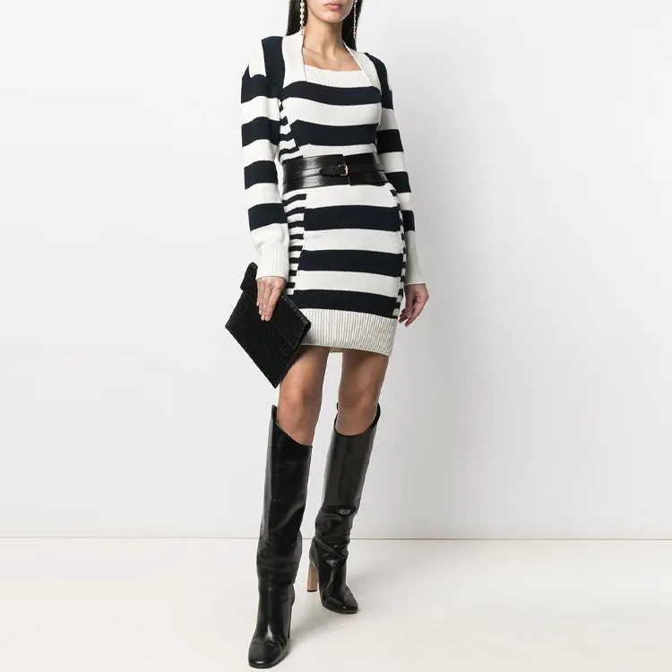 Alexander McQueen Long Sleeved Dresses Women's Black-1