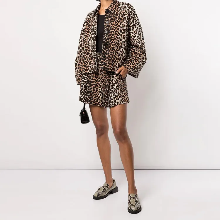 GANNI Jacket With Animal Print-1