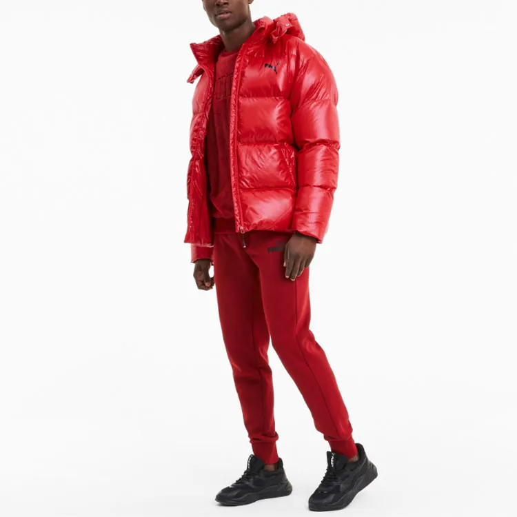 PUMA PANTS EMBOSSED Down Jackets Men Bright Red-4