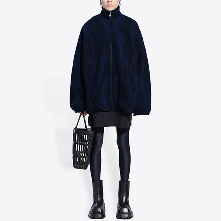 Balenciaga Sporty B SS22 Jackets Coats Loose Fit Style Men's Blue-2