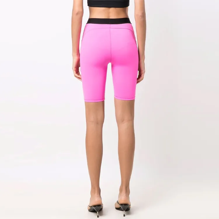 Vetements Logo Cycling Shorts 'Hot Pink/Black'-1