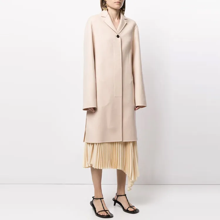 JIL SANDER Coats Women's Beige-1