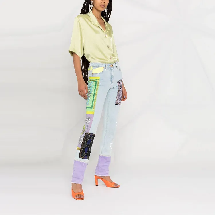 VERSACE Denim Pants 'Multicolor'-3