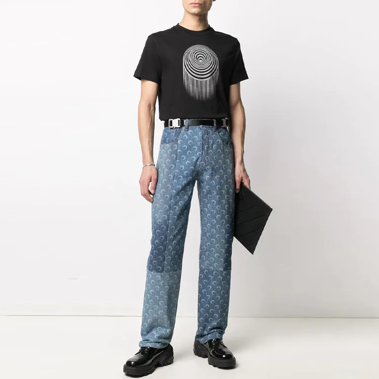 Marine Serre Jeans Men Blue-3