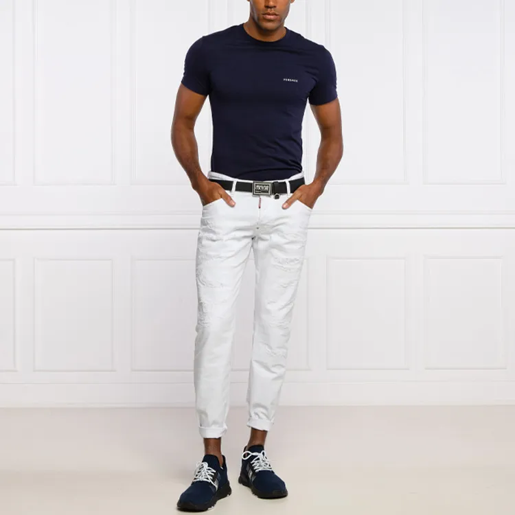 VERSACE T Shirt Men's Navy Blue-3