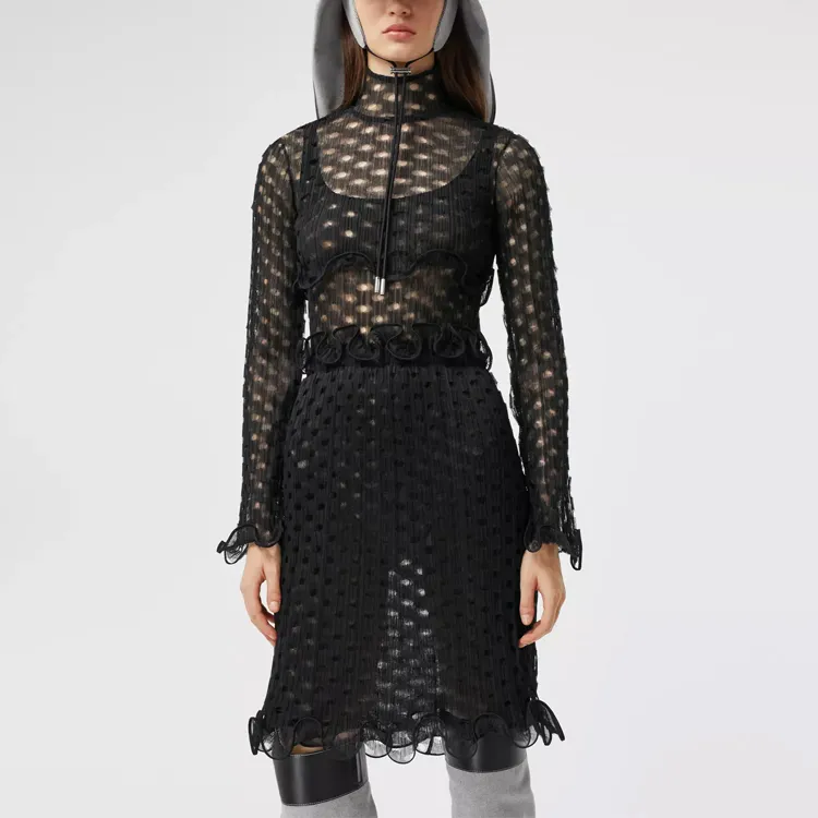 Burberry Crop Tops Women's Black-3