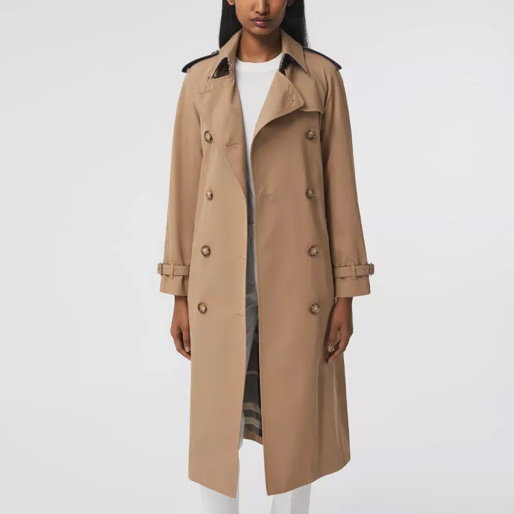 Burberry Trench Coats Women's Camel-1