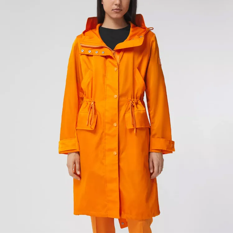 Burberry Coats Women's Deep Orange-2