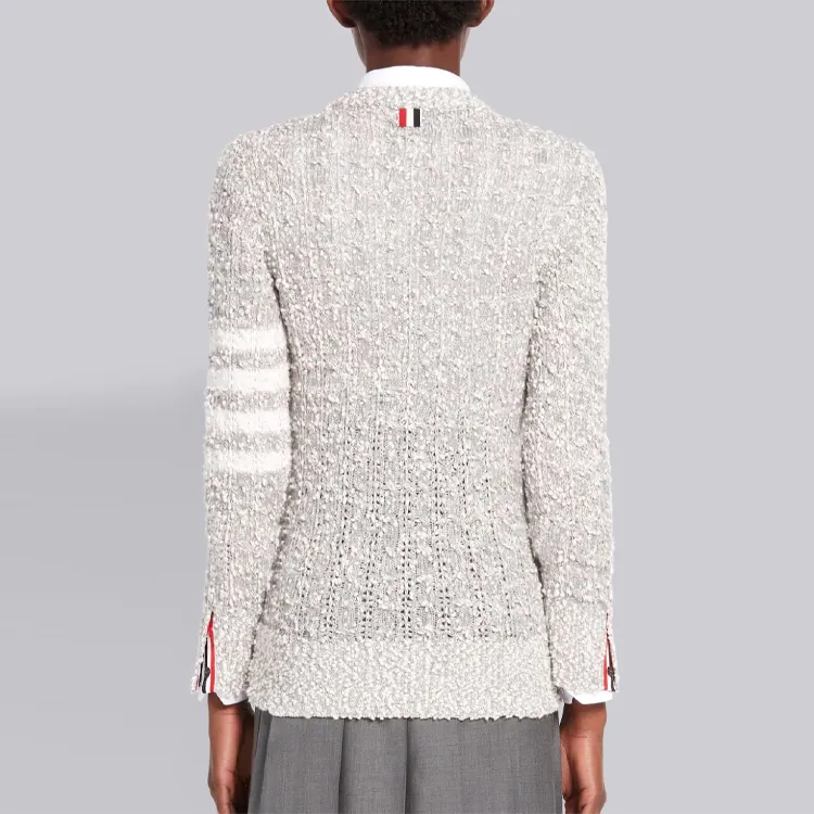THOM BROWNE· SS21 Sweater Women's Light Gray-3