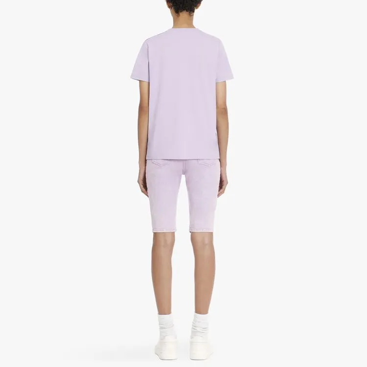 BALMAIN T-Shirts Women's Light Purple-3