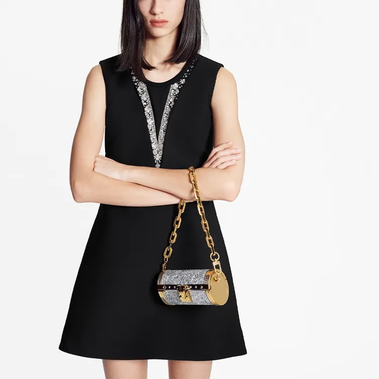 LOUIS VUITTON Sleeveless Dress Women's Black-2