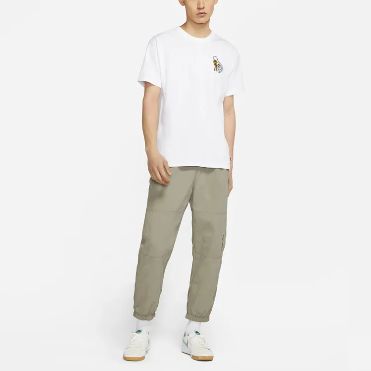Nike T Shirts Men White-3