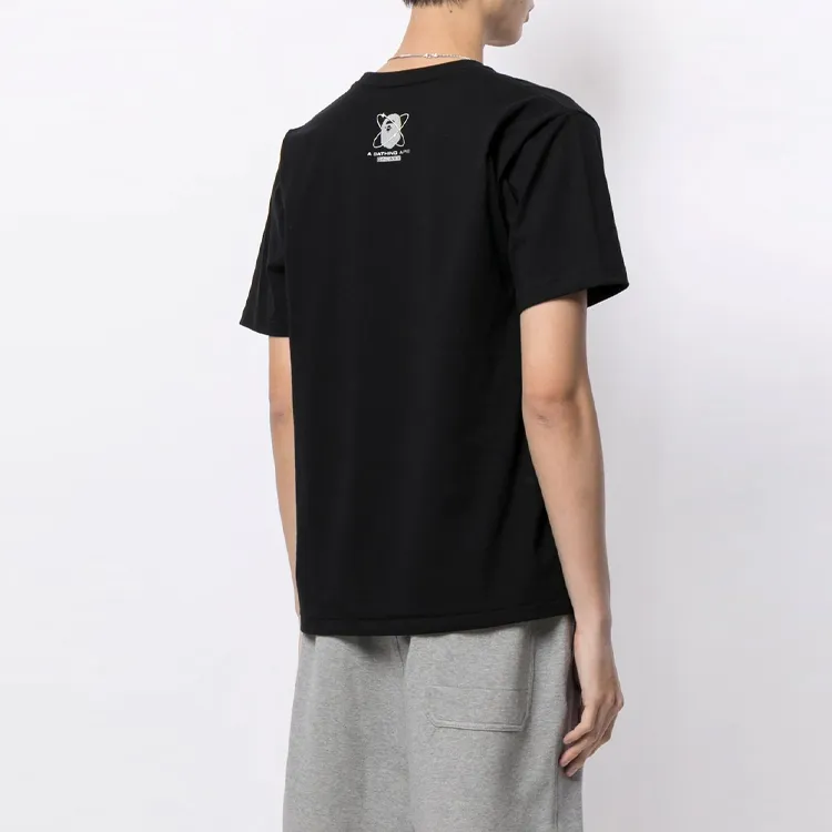 A BATHING APE Bape T Shirts Men Black-3