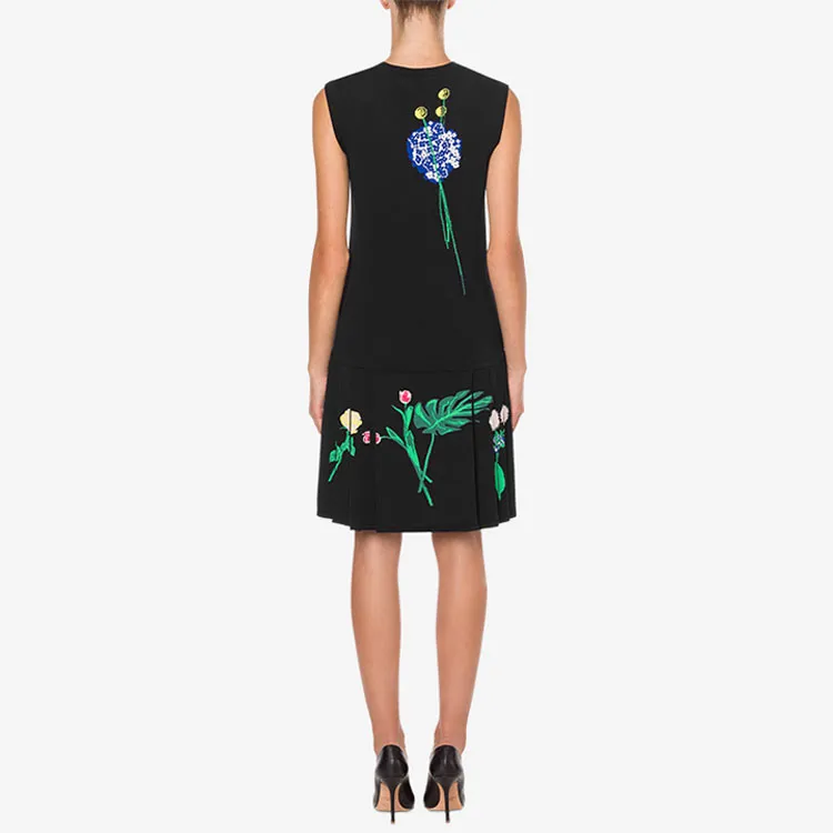 MOSCHINO Sleeveless Dresses Women's Black-2